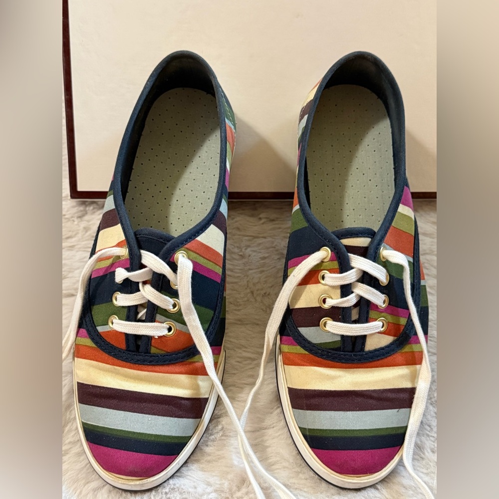 Coach Audrina in Multi Stripe Canvas Sneakers - Picture 6 of 14